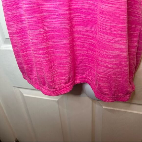 Tek Gear Athletic Short Sleeve Criss Cross Back Tee Workout Tshirt Hot Pink M - Picture 8 of 12